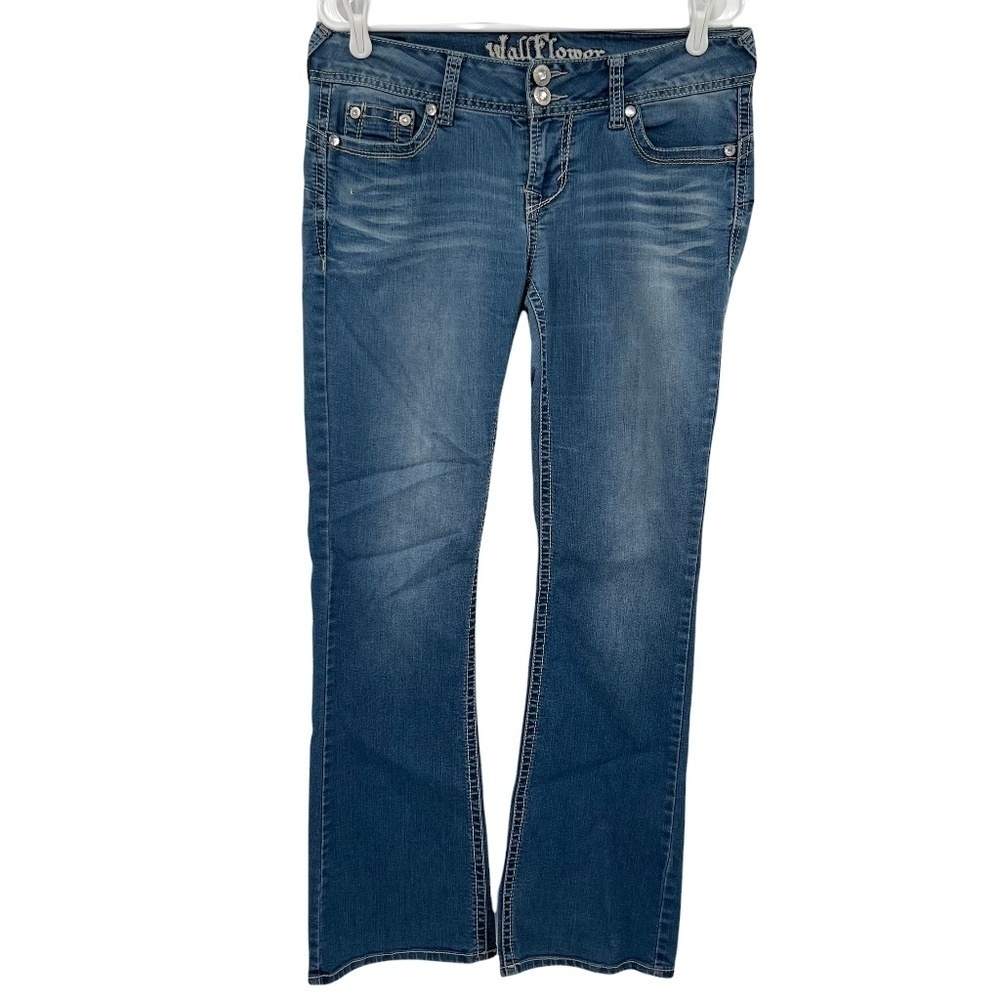 Wallflower Embellished Pocket Boot Cut Jeans Size 5 Women’s